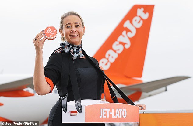 The frozen desserts were served on the first easyJet flights departing to new destinations now operating from the airport, including France, Morocco, Italy, Spain and Portugal