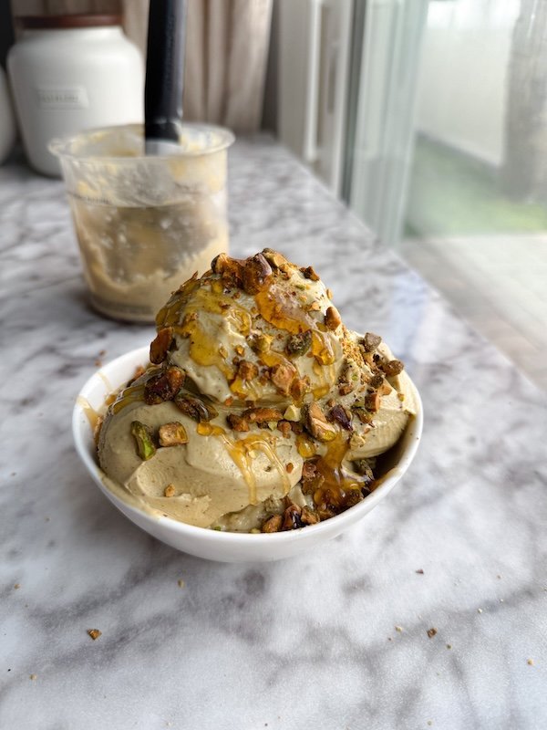 Healthy Avocado Pistachio Protein Ice Cream (Ultra Creamy & Easy!)