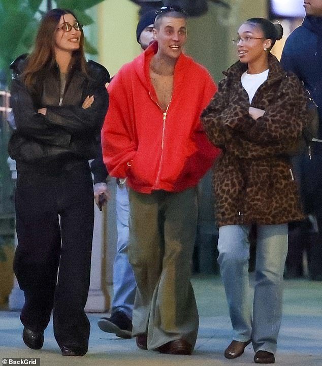 Justin Bieber and his wife Hailey Bieber presented a united front this week while stepping out for ice cream in Los Angeles accompanied by Lori Harvey