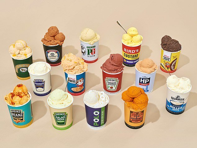 New flavours of ice cream loved by Gen Z include baked beans, salad cream and PG tips