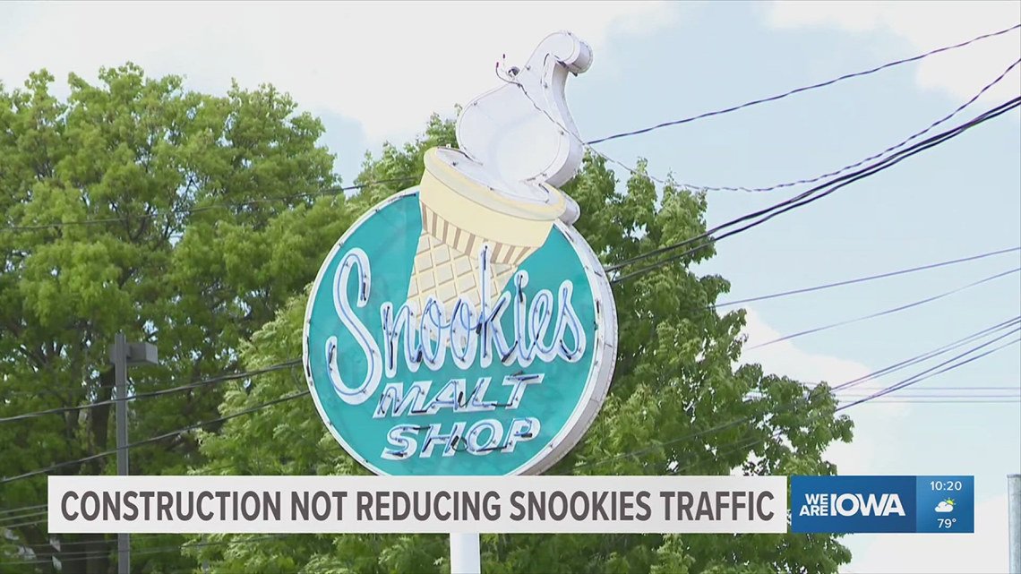 'People still want their ice cream': Construction not reducing Snookies traffic | weareiowa.com
