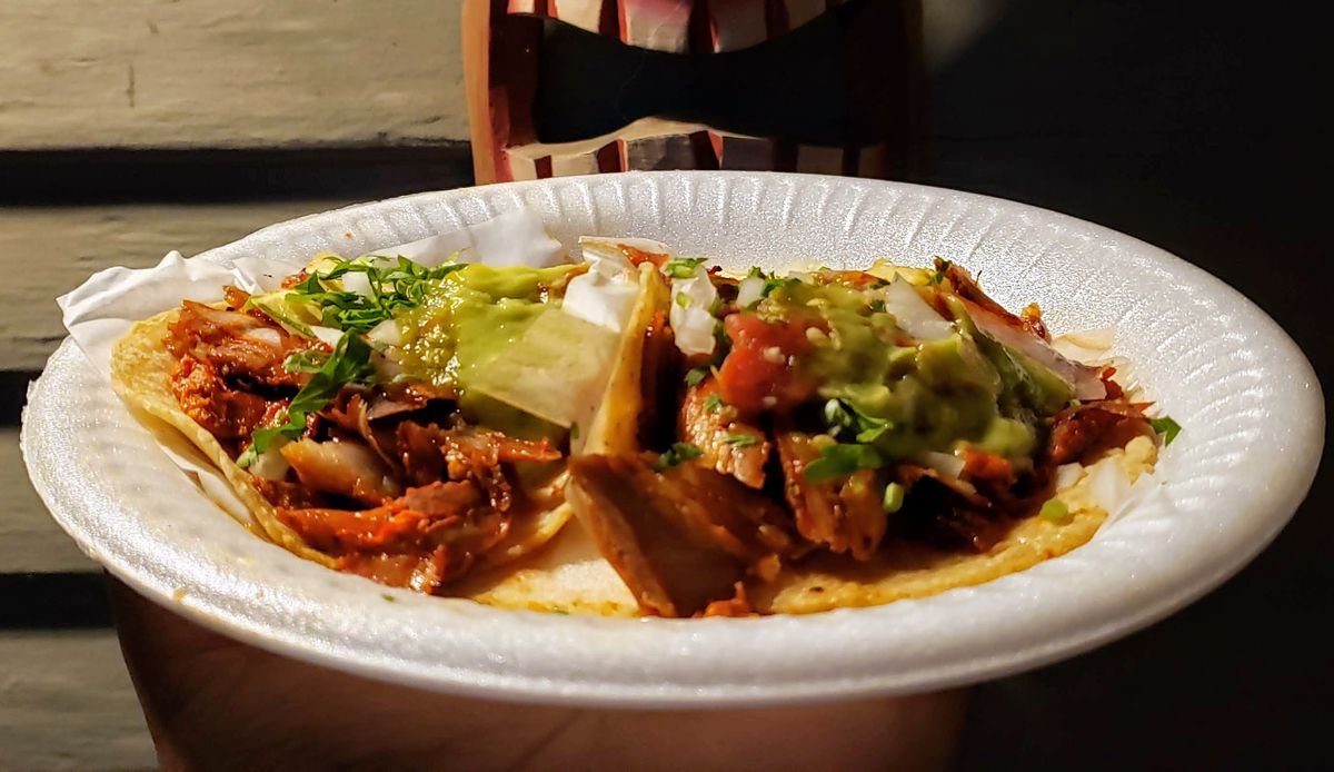 Al pastor tacos at Angel’s Tijuana Tacos in Eagle Rock.