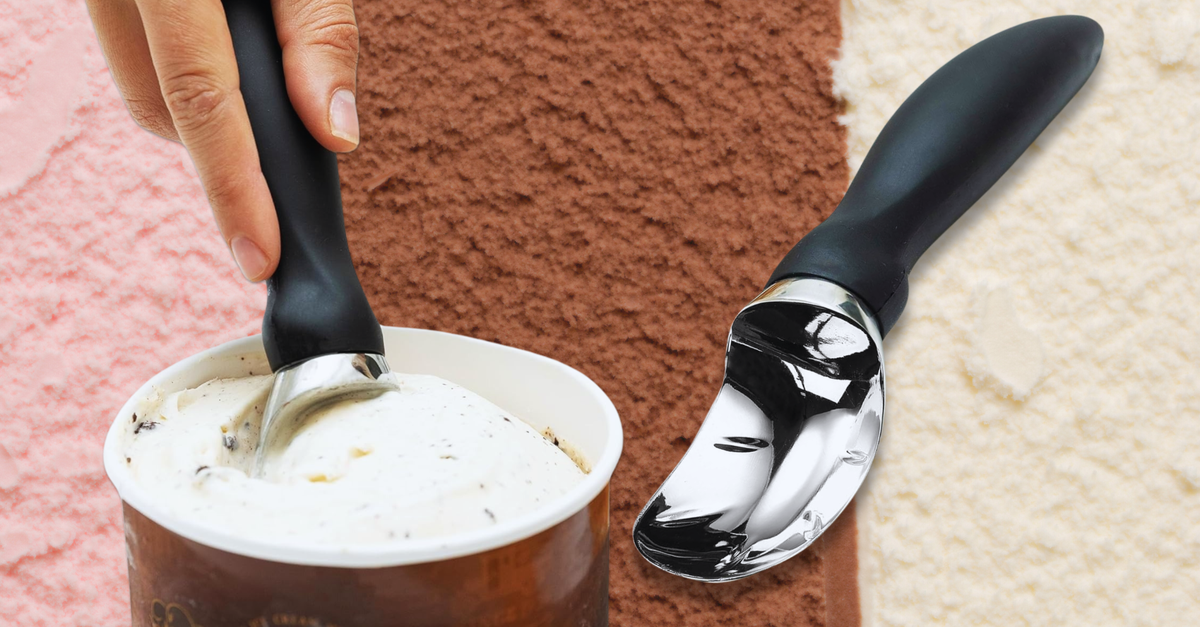 This Ice Cream Scoop Glides Easily Through Frozen Treats