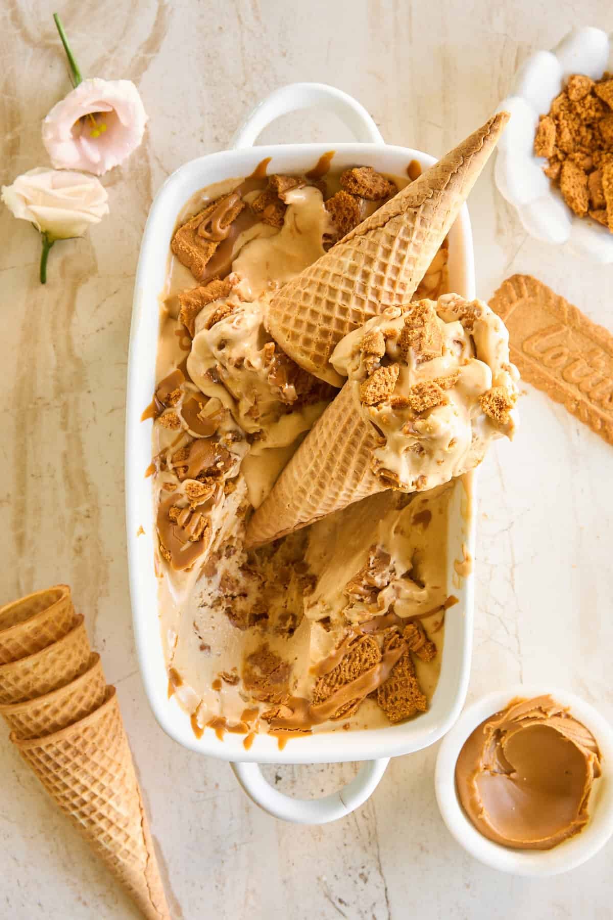 Easy No Churn Biscoff Ice Cream | By Food Dolls - Facebook