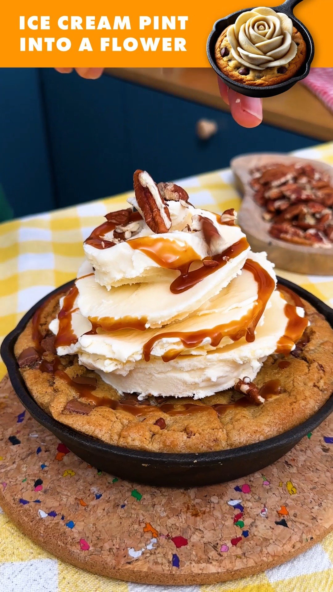 Ice Cream Pint Into A Flower! From pint to petals in no time | By Chefclub GruB - Facebook