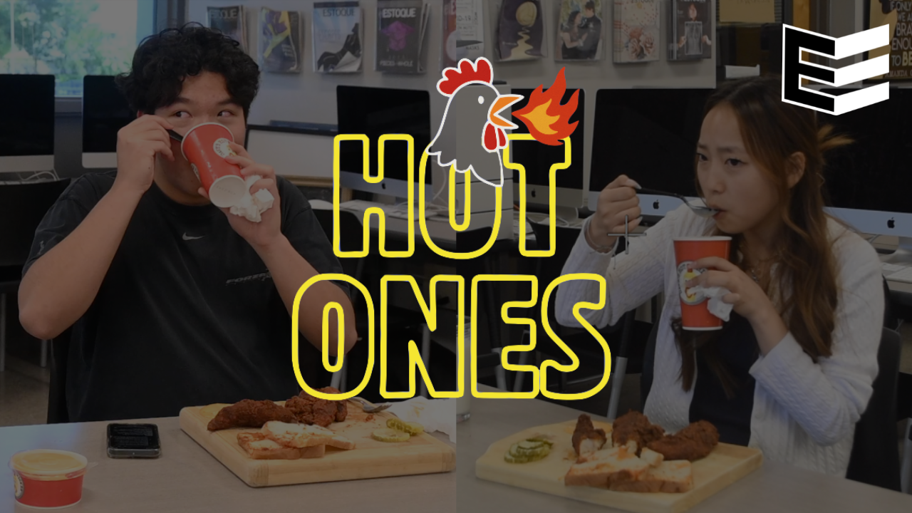 Senior Jooha Kim chugs ice cream while eating spicy tenders – El Estoque