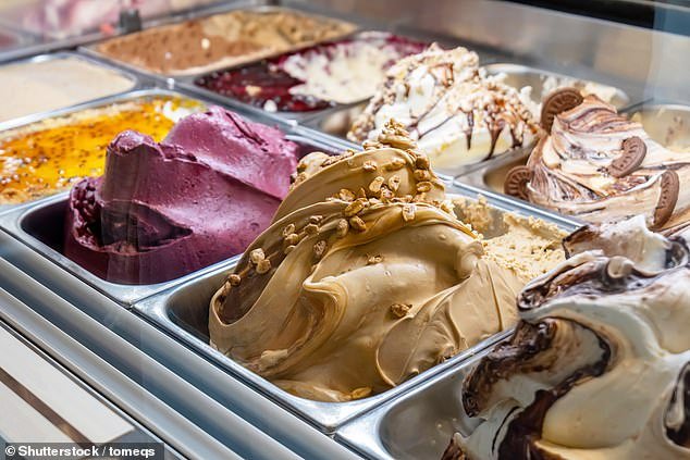 Classic gelato is usually pale in colour as makers don't use artificial food colouring during the process