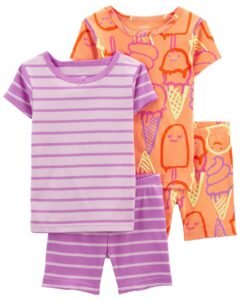 4-Piece Ice Cream 100% Snug Fit Cotton Pajamas - Carter's