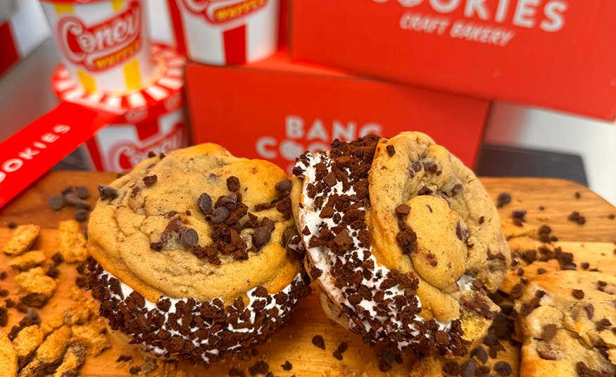 Coney Waffles and Bang Cookies