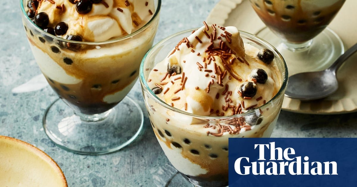 Benjamina Ebuehi’s recipe for bubble tea ice-cream sundaes | Ice-cream and sorbet