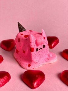 Cherry Love Ice Cream Cat by Rato Kim