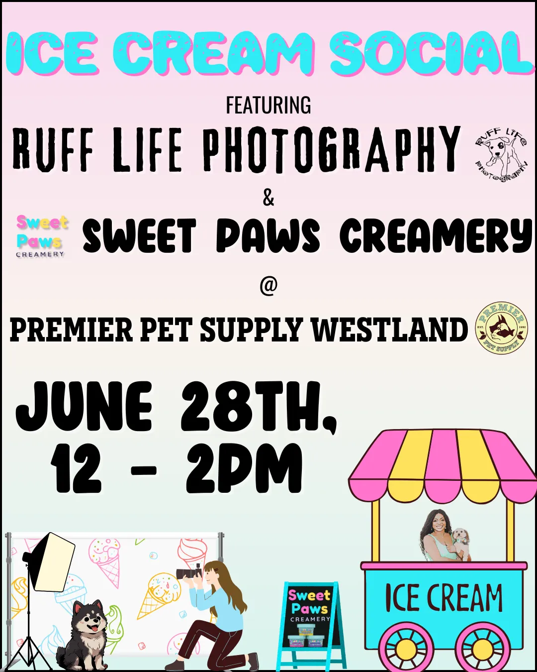 ICE CREAM SOCIAL W/ RUFF LIFE PHOTO & | WESTLAND