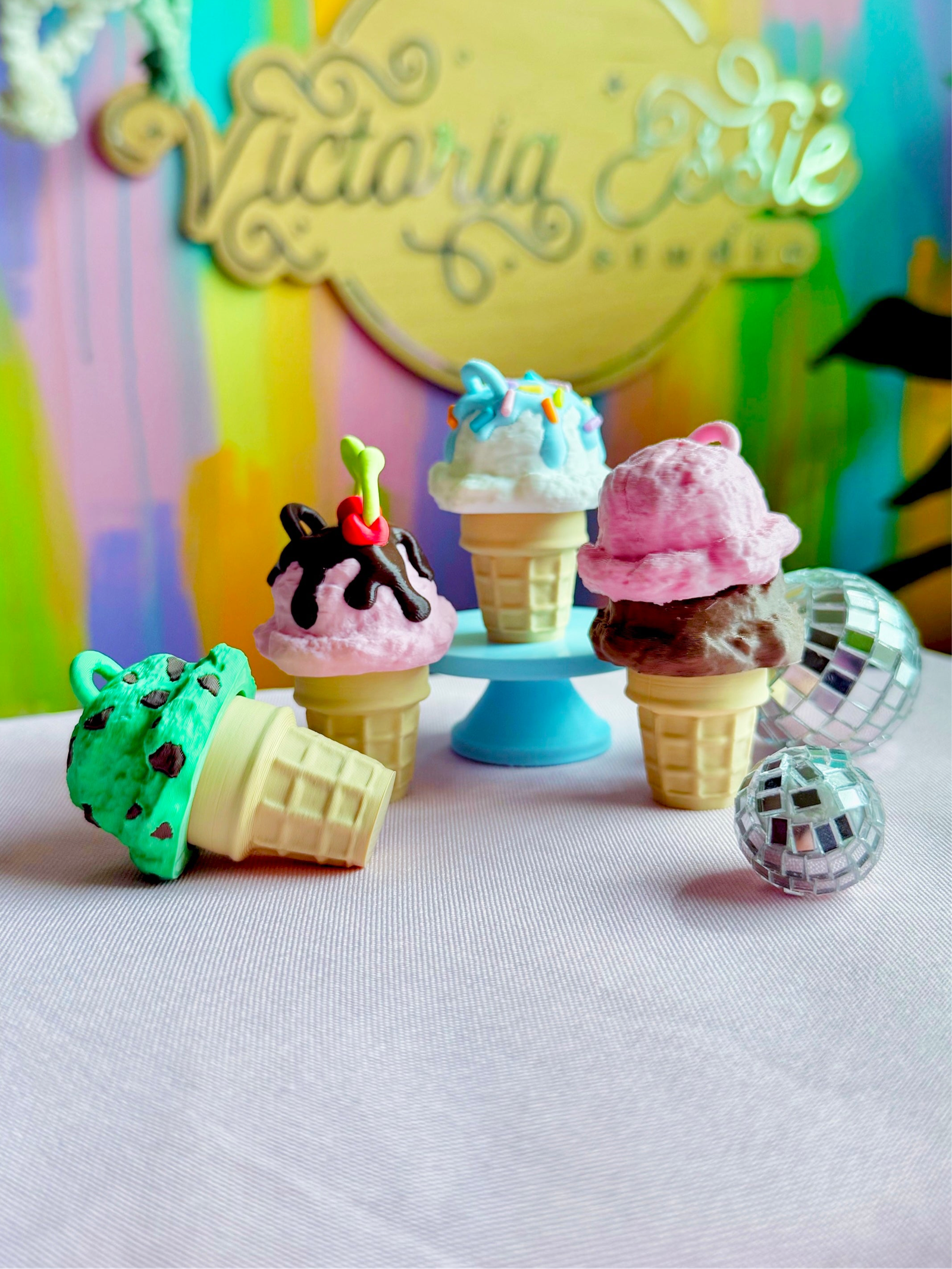 Ice Cream Clicker Keychain – Victoria Essie Studio