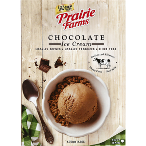 Prairie Farms Ice Cream, Chocolate 1.75 Qt - Martin's Super Markets