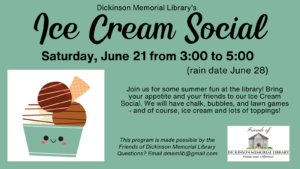 ice cream - Northfield Public Library